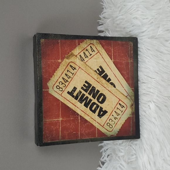 Source Unknown Other - Wall Canvas Admit One Ticket Stubs